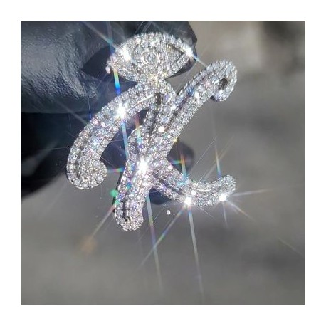 Eye Clasp A-Z Letters Pendant