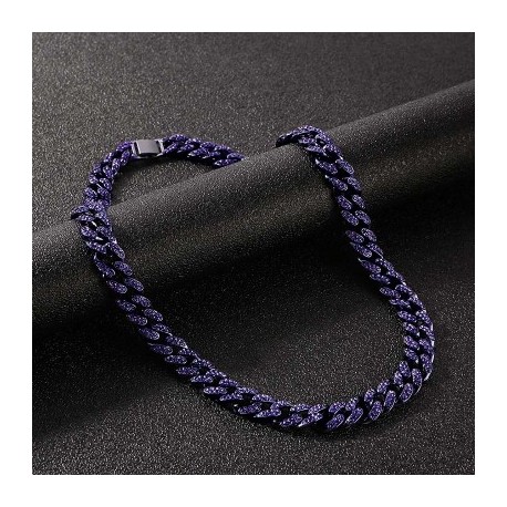 Iced Purple 13mm Miami Cuban Chain
