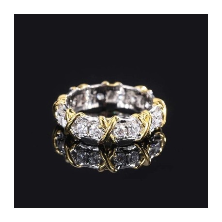 Iced Infinity Link Ring
