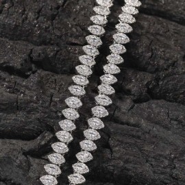 8mm Navette Cut Tennis Chain
