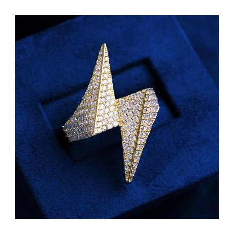 Iced Lightning Ring