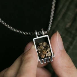 Vintage Digger Coin Pendant
