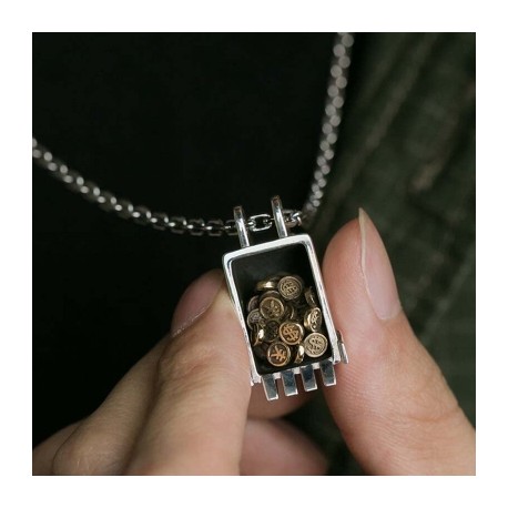 Vintage Digger Coin Pendant