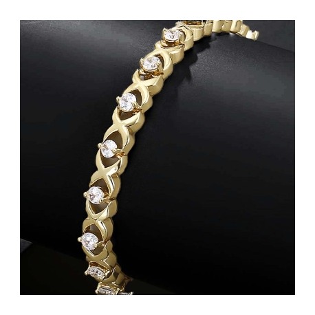 Iced Infinity Link Bracelet