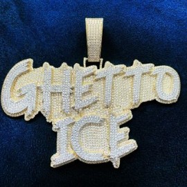 Custom Brush Script Cursive Letter Name Pendant