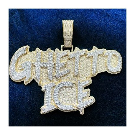Custom Brush Script Cursive Letter Name Pendant