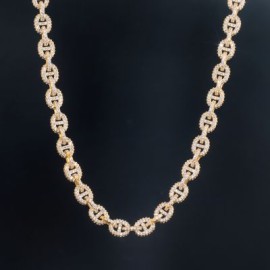 8mm Paved G-Link Necklace