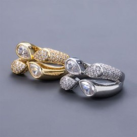 Pear Cut Open Ring