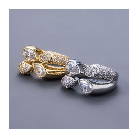 Pear Cut Open Ring