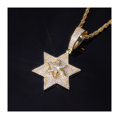 Rotatable Star of David Pendant
