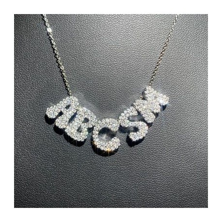 S925 Sterling Silver Initial Letters/Name Pendant