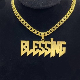 Customized Sharp Font Name Pendant