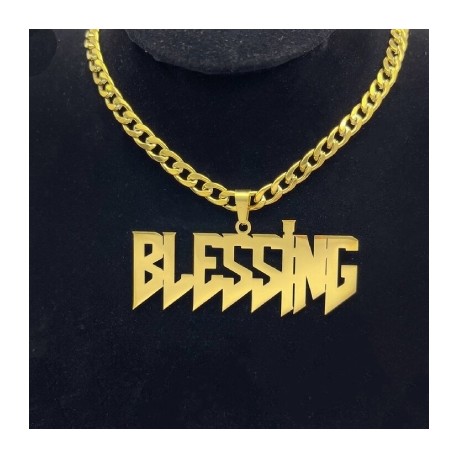 Customized Sharp Font Name Pendant