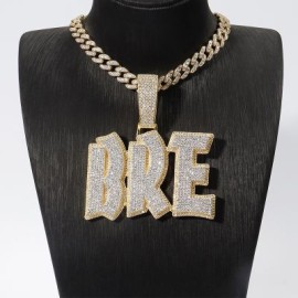 Custom Two Tone Letters/Name Pendant