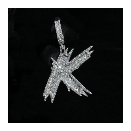 New Baguette 26 Letters Pendant