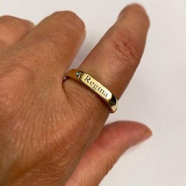 Personalized Monogram Initial Letters Ring