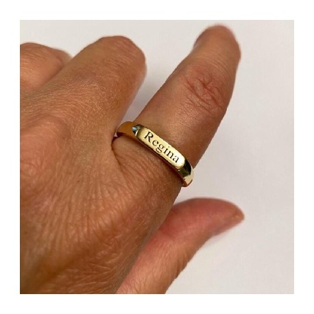 Personalized Monogram Initial Letters Ring