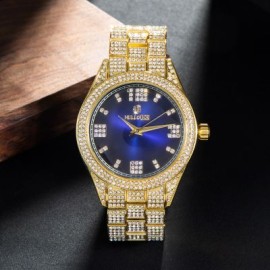 Iced Sapphire Roman Numerals Dial Watch