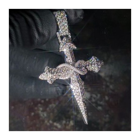 Infinity Symbol Sword Cross Pendant