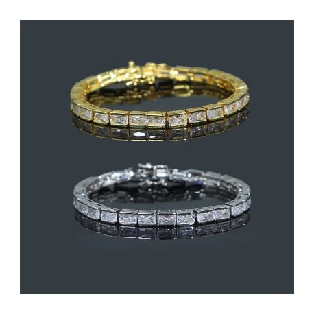 Iced Baguette Tennis Bracelet