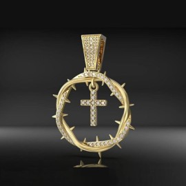 Crown Of Thorns with Cross Pendant