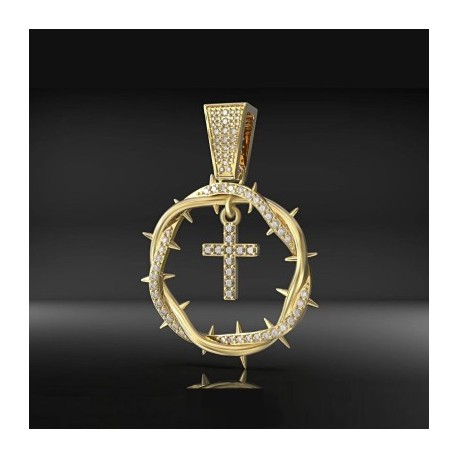 Crown Of Thorns with Cross Pendant