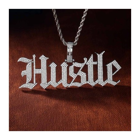 Custom Old English Name Necklace Pendant
