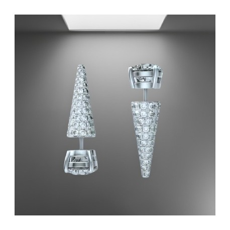 Iced Spike Stud Earrings