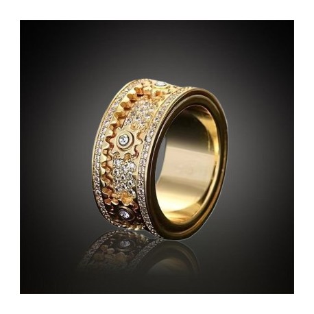Iced Out Rotating Gear Ring