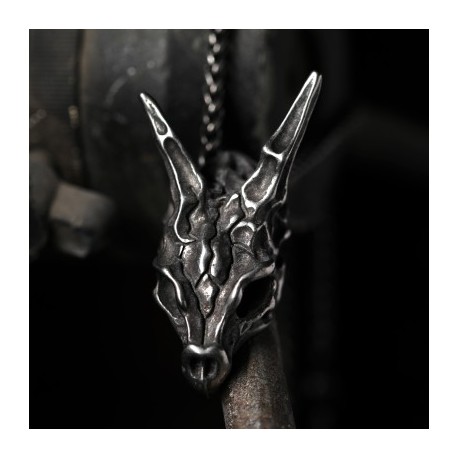 Skull Cat Stainless Steel Pendant