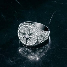 Sailor Rudder Anchor Compass Ring