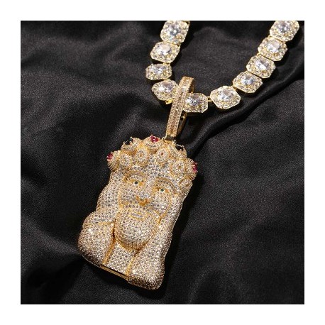 Iced Out Jesus Pendant for Men
