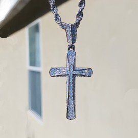Micro Pave Diamonds Cross Pendant