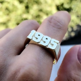 Custom Memorial Year/Numbers Ring