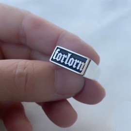 Men's Custom Old English Name/Letters Square Signet Ring
