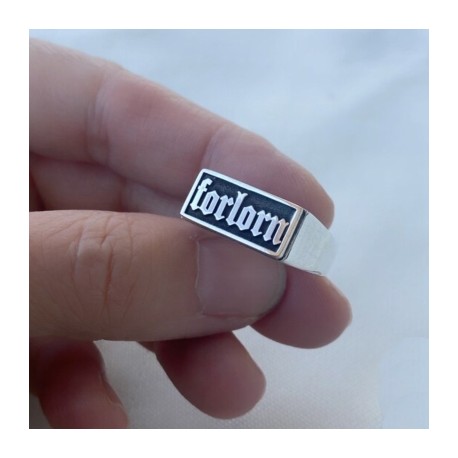 Men's Custom Old English Name/Letters Square Signet Ring