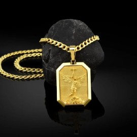 Archangel Saint Michael Dog Tag Pendant