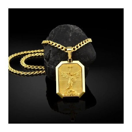 Archangel Saint Michael Dog Tag Pendant