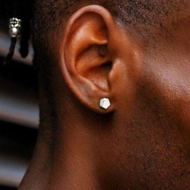 Irregular Pentagonal Magnetic  Earrings