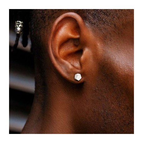 Irregular Pentagonal Magnetic  Earrings