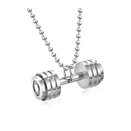 Stainless Steel Dumbbell Pendant