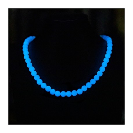 8mm Solar Luminous Beads Glow in the Dark Necklace