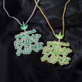 Iced Glowing POINT LIFE Pendant