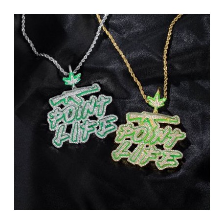 Iced Glowing POINT LIFE Pendant