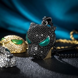 Glow in the dark Black Panther Pendant