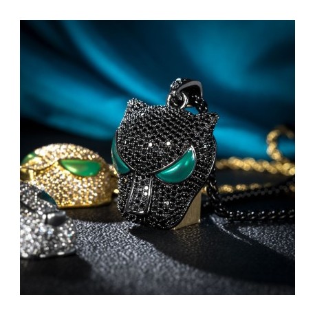 Glow in the dark Black Panther Pendant