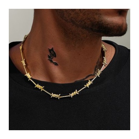 Iced 8mm Thorns Necklace