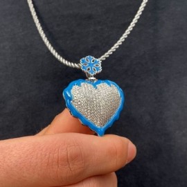 Glow in the Dark Frozen Heart Pendant
