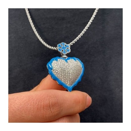 Glow in the Dark Frozen Heart Pendant