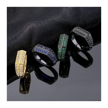Iced Men's Band Ring